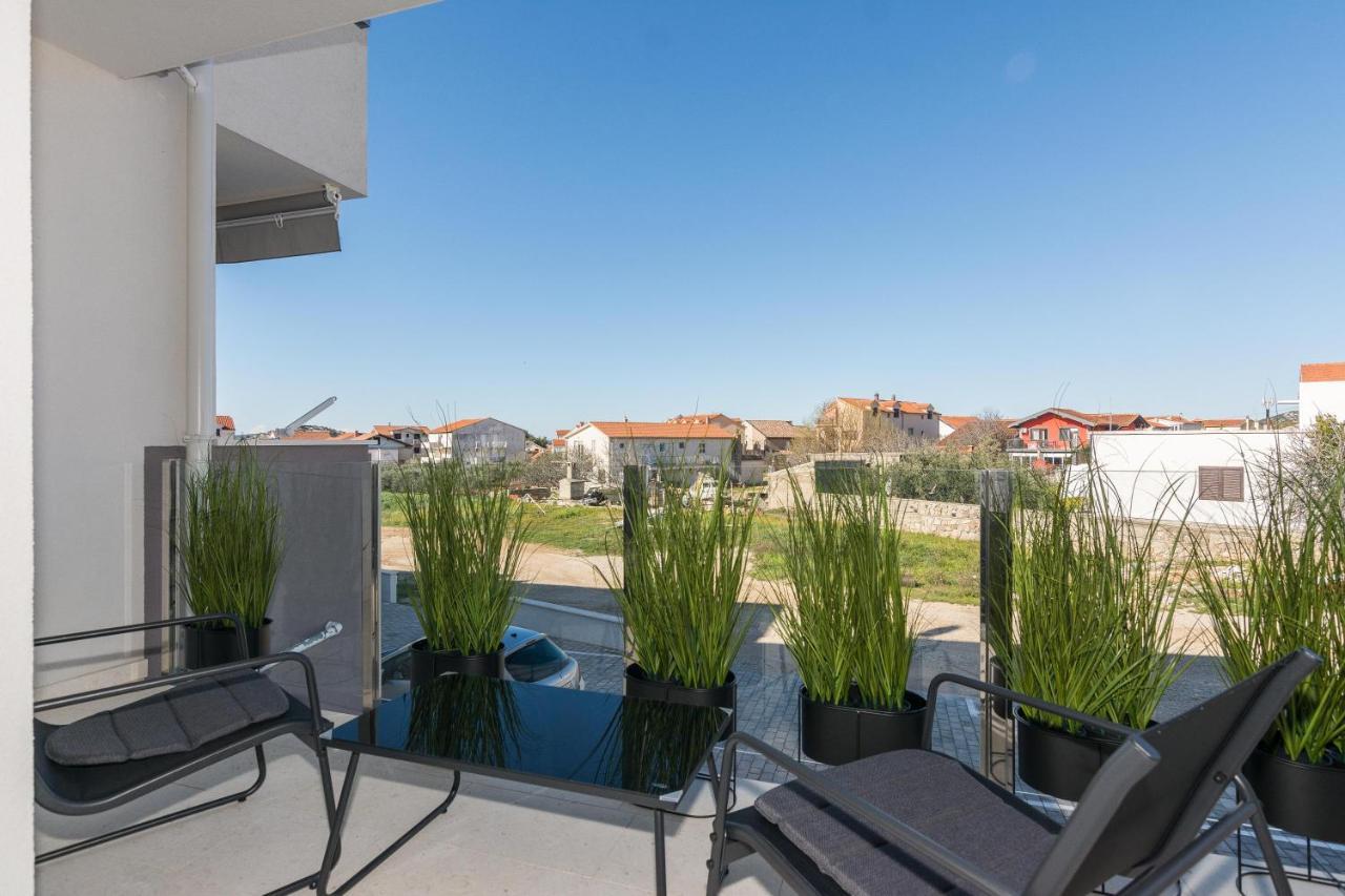 Private balcony overlooking the pool